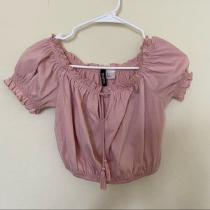 H&M pink crop top